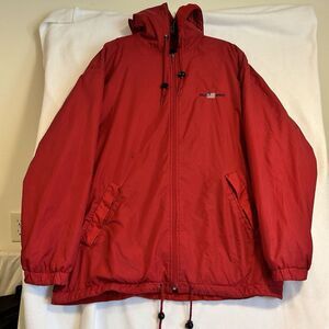 Ralph Lauren Polo Sport Vintage Full Zip Spell Out  Windbreaker  Hoodie Mens XL